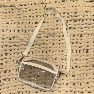 Clear White Crossbody Bag